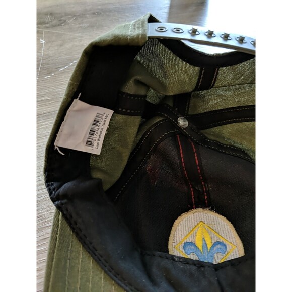 Webelos Cub Scout Hat/Cap M/L Boy Scouts of America BSA Green/Red Plaid - Picture 7 of 10